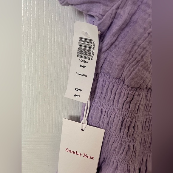 Aritzia Sunday Best Kay Dress Lavandin XS *BNWT* - Picture 8 of 8